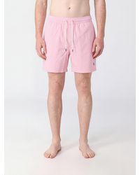 Polo Ralph Lauren - Polyester Swim Shorts With Embroidered Pony Logo And Drawstring Waist - Lyst
