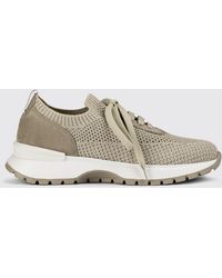 Doucal's - Crochet Knit And Suede Sneakers - Lyst