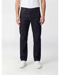 Stone Island - Regular Fit 5-Pocket Denim Jeans With Compass Logo - Lyst