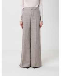 Max Mara - Deserto Linen Palazzo Trousers - Lyst