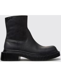 Camper - Pix Berlin Smooth Leather Ankle Boots With Zip And Xl Extralight Sole - Lyst