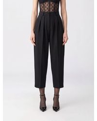 Isabel Marant - Janice High-Waisted Cropped Wool Trousers With Pleats - Lyst