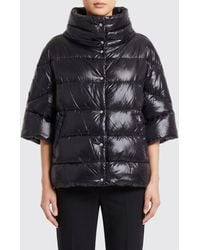 Herno - Wasserabweisende Nylon-Daunenweste Mit Kurzen Ärmeln Und Trichterkragen - Lyst
