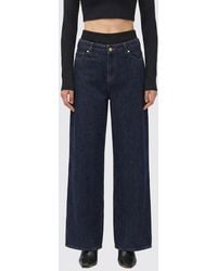7 For All Mankind - Wide-Leg Cotton Denim Jeans - Lyst