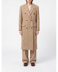 Isabel Marant - Pilda Long Double-Breasted Wool-Blend Coat - Lyst