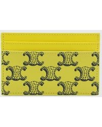 Celine - Tela Triomphe Wallet - Lyst