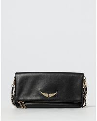 Zadig & Voltaire - Zadig &Amp Voltaire Rock Grained Leather Clutch - Lyst