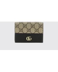 Gucci - Geldbörse Aus Gg Supreme-Stoff Und Leder Mit Klappverschluss - Lyst