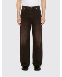 Marni - Wide-Leg Cotton Denim Jeans - Lyst