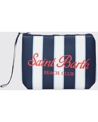 MC2 Saint Barth - Aline Striped Polyester Pouch - Lyst