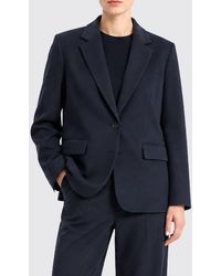 Semicouture - Single-Breasted Virgin Wool Blazer With One-Button Closure - Lyst