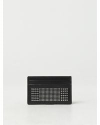 McQueen - Studded Leather Card Case - Lyst