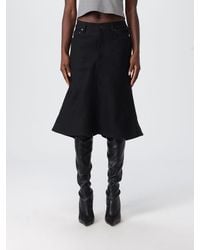 Balenciaga - Flared Denim Skirt - Lyst