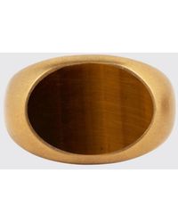 Dries Van Noten - Brass Ring With Set Stone - Lyst