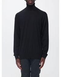 Golden Goose - Pure Virgin Wool Turtleneck Jumper With High Neck And Ribbed Trims - Lyst