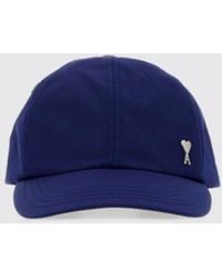Ami Paris - Contrast Logo Cotton Blend Baseball Cap - Lyst