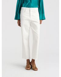 Momoní - Momon&Igrave Aidan High-Waisted Straight Leg Cropped Trousers Momoni - Lyst