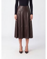 Liu Jo - High-Waisted A-Line Midi Skirt - Lyst