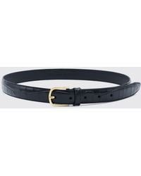 TOTEME - Croc-Effect Leather Belt With Pin Buckle By - Lyst