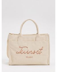 Twinset - Signature Canvas Bag - Lyst