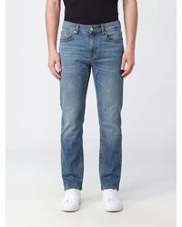 7 For All Mankind - Mid-Rise Slim-Fit Skinny Jeans - Lyst