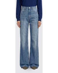 Ami Paris - High-Waisted Cotton Denim Flare Jeans With A Five-Pocket Design - Lyst