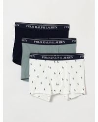 Polo Ralph Lauren - Set Of Three Stretch-Cotton Boxer Trunks With Logo Waistband - Lyst