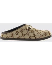 Gucci - Gg Jacquard Monogram Canvas Sabot - Lyst