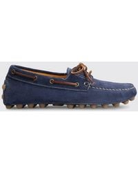 Tod's - Gommino Bubble Suede Loafers - Lyst