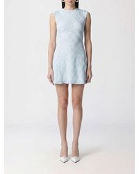 ROTATE BIRGER CHRISTENSEN - Floral Motif Mesh Mini Dress - Lyst