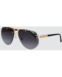 Carrera - Teardrop Metal Aviator Sunglasses With Double Bridge - Lyst