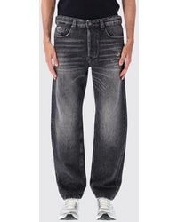 DIESEL - D-Macs Tapered Fit Stretch Denim Jeans With Distressed Effect - Lyst