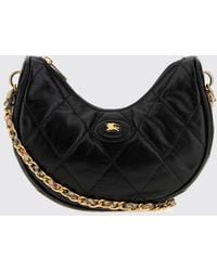 Burberry - Leather Horseshoe Shoulder Bag - Lyst