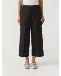 PT Torino - Cotton Blend Cropped Trousers - Lyst