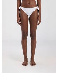 Brunello Cucinelli - Low-Rise Bikini Bottoms With Side Tie Closures - Lyst