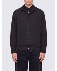 Sacai - Cotton-Blend Shirt Jacket With Cuban Collar And Patch Pockets - Lyst