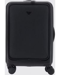 Emporio Armani - Maleta Trolley De Abs Con Logo Eagle Tono Sobre Tono Y Candado Tsa - Lyst