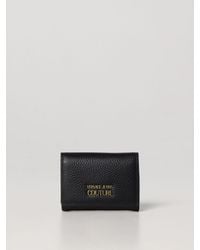 Versace - Wallet In Grained Leather - Lyst
