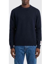 Golden Goose - Cotton Blend Crew Neck Sweater - Lyst