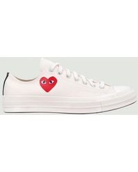 COMME DES GARÇONS PLAY - Comme Des Garçons X Converse Cotton Canvas Sneakers - Lyst