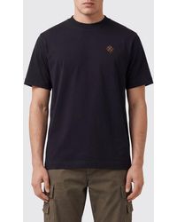Burberry - Crewneck Cotton T-Shirt With Equestrian Knight Logo - Lyst