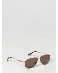 Bottega Veneta - Aviator Metal Sunglasses With Double Bridge - Lyst