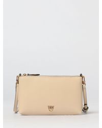Pinko - Love Birds Leather Pouch - Lyst