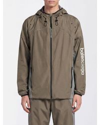 Balenciaga - Waterproof Nylon Hooded Sport Jacket With Contrast Logo - Lyst