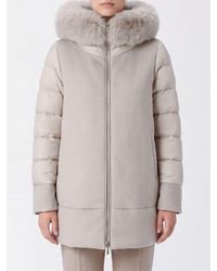 Moorer - Quilted Knee-Length Coat - Lyst