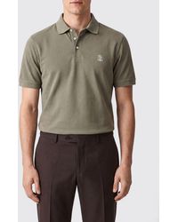 Brunello Cucinelli - Cotton Polo Shirt - Lyst