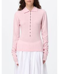 Jacquemus - Slim Fit Long-Sleeved Merino Wool Knit Polo - Lyst