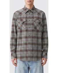 Acne Studios - Long-Sleeved Check Viscose Shirt With Flap Pockets - Lyst