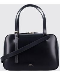 A.P.C. - Virginie Box Leather Bag - Lyst