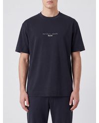 Emporio Armani - Lyocell And Cotton Logo T-Shirt - Lyst